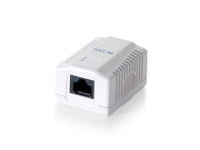 Sockets, switches and frames 1-Port Cat.5e Surface Mount Box, RJ-45, 5e, White, 39 mm, 29.5 mm, 54 mm