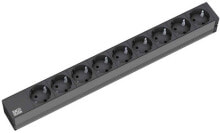 Smart Extension Cords and Surge Protectors 9x Schuko, 2m, 2 m, 9 AC outlet(s), Type F, Plastic, Black, Plastic
