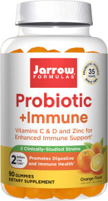 Prebiotics And Probiotics Jarrow Formulas Probiotic+ Immune Orange -- 90 Gummies
