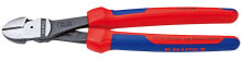 Pliers and side cutters Knipex 74 02 250, Diagonal-cutting pliers, Chromium-vanadium steel, Plastic, Blue/Red, 25 cm, 437 g