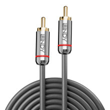 Cables & Interconnects Lindy 35338 audio cable 0.5 m RCA Anthracite