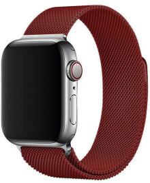 Smart Watches and Bands Ocelový milánský tah pro Apple Watch - Vínový 38/40 мм