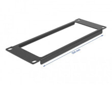 Accessories for telecommunications cabinets and racks DeLOCK 66673, Blank panel, Black, Metal, 2U, 25.4 cm (10"), 88.5 mm