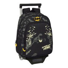 Premium Clothing and Shoes Школьный рюкзак с колесиками Batman Hero Чёрный (27 x 33 x 10 cm)