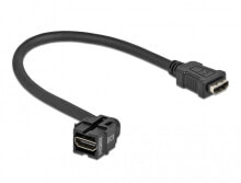 Cables or Connectors for Audio and Video Equipment DeLOCK 86854. Construction type: Flat, Product colour: Black, Connector 1: HDMI