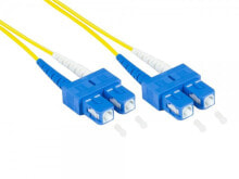 Network Equipment Models Alcasa LW-930SC fibre optic cable 30 m 2x SC OS2 Yellow