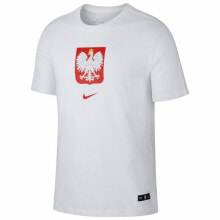 Mens T-Shirts and Tanks Nike Poland Tee Evergreen Crest M CU9191-100