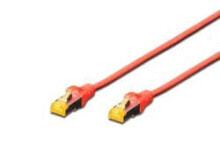 Cables & Interconnects Digitus 5m Cat6a S/FTP networking cable Red S/FTP (S-STP)