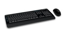 Keyboards and Mouse Kits Microsoft Wireless Desktop 3050 keyboard RF Wireless Polish Black
