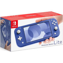 Video Game Consoles Nintendo Switch Lite portable game console 14 cm (5.5") 32 GB Touchscreen Wi-Fi Blue