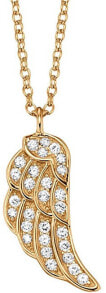 Necklaces Gold-plated silver necklace with zircons ERN-LILWING-ZG