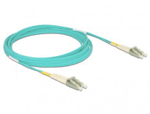 Cable channels DeLOCK 86561 fibre optic cable 5 m LC OM3 Aqua colour
