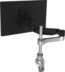 Monitor Stands R-Go Tools R-Go Caparo 4 D2 Circular Dual Smartbar Monitor Arm, Desk Mount, Gas Spring, 2-8kg, Black-Silver, Low Carbon Footprint