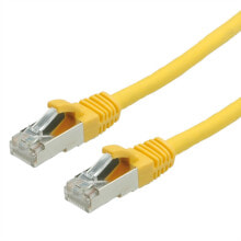 Cables or Connectors for Audio and Video Equipment Value S/FTP Patch Cord Cat.6, halogen-free, yellow, 1m