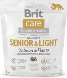 Dog Dry Food Brit Care Grain-free Senior&Light Salmon & Potato - 12 kg