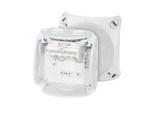 Accessories for sockets and switches Hensel DK 0402 G. Product colour: Grey. Width: 104 mm, Depth: 70 mm, Height: 104 mm