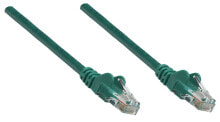 Cables or Connectors for Audio and Video Equipment Intellinet Network Patch Cable, Cat6A, 0.25m, Green, Copper, S/FTP, LSOH / LSZH, PVC, RJ45, Gold Plated Contacts, Snagless, Booted, Polybag