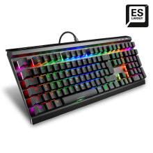 Keyboards SKILLER SGK60, Full-size (100%), USB, Mechanical, QWERTY, RGB LED, Black