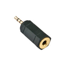 Cables & Interconnects Lindy 35622 cable gender changer 2.5mm 3.5mm Black