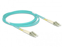 Cable channels DeLOCK 86560 fibre optic cable 3 m LC OM3 Aqua colour