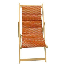Beach Chairs And Loungers PRIVATGARTEN Gesteppter Liegestuhl Helsinki Keramik - Abnehmbare Leinwand
