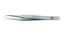 Tweezers C.K Tools Precision 2331, Stainless steel, Silver, Pointed, Curved, 11.5 cm, 1 pc(s)