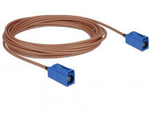 Cables & Interconnects DeLOCK 89666 coaxial cable RG-316 5 m FAKRA C Blue, Brown
