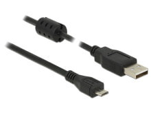 Cables & Interconnects DeLOCK 5m, USB 2.0-A/USB 2.0 Micro-B USB cable USB A Micro-USB B Black