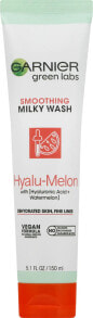 Liquid Cleansers And Make Up Removers Garnier Green Labs Hyalu-Melon Smoothing Milky Washable Cleanser -- 4.4 fl oz