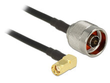 Cables & Interconnects DeLOCK 0.3m, N/RP-SMA coaxial cable CFD200 Black