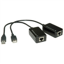 Cables or Connectors for Audio and Video Equipment Value USB 1.1 Extender over RJ-45 Transparent