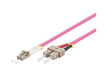 Cables & Interconnects Alcasa LW-803LS4 fibre optic cable 3 m LC ST OM4 Violet