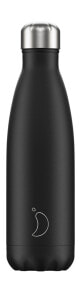 Thermoses and Thermomugs Chilly's Monochrome Matte Edition B500MOBLK drinking bottle Daily usage 500 ml Stainless steel Black