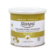 Products and supplies for waxing Воск для депиляции волос на теле Starpil Позолоченный (500 ml)