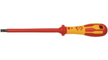 Screwdrivers Single screwrider, 3/32", 75 mm blade lenght, Red/Yellow
