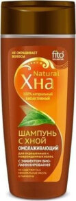 Shampoos Fitocosmetics Odmładzający szampon z henną z efektem biolaminowania dla włosów farbowanych i zniszczonych 270ml