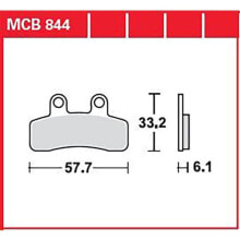 Spare Parts tRW Allround Organic Standard Generic (KSR Moto) Trigger 50 Sm 09 Brake Pads