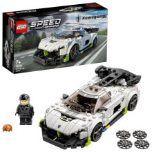 Lego LEGO 76900 Speed Champions Koenigsegg Jesko Kinder-Rennauto mit Mini-Fahrer-Minifigur in Kombination