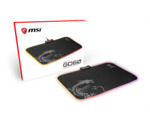 Mouse pads MSI AGILITY GD60 RGB Pro Gaming Mousepad '386mm x 290mm, Pro Gamer Silk Surface, Iconic Dragon design, Anti-slip and shock-absorbing rubber base, RGB edges'