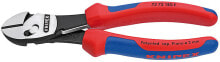 Pliers and side cutters Knipex TwinForce, Diagonal-cutting pliers, Chromium-vanadium steel, Plastic, Blue/Red, 18 cm, 280 g
