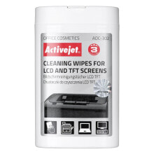 Cleaning Accessories For Computer Equipment Activejet AOC-302 cleaning wipes for LCD/TFT - 100 pcs