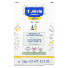 Toilet and Liquid Soaps Mustela, Baby, Gentle Soap with Cold Cream, 3.52 oz (100 g)