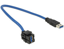 Cables & Interconnects DeLOCK 86375 USB cable 0.5 m USB 3.2 Gen 1 (3.1 Gen 1) USB A Blue