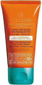 Tanning Products and Sunscreens Collistar Speciale Abbronzatura Perfetta Active Protection Sun Face Cream SPF 50+ - krem do opalania przeciw starzeniu 50ml