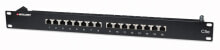 Cables or Connectors for Audio and Video Equipment Intellinet Patch Panel, Cat5e, FTP, 16-Port, 1U, Shielded, 90° Top-Entry Punch Down Blocks, Black