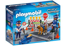 Playsets and Figures Playmobil City Action Police Roadblock