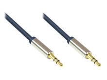Wires, cables Alcasa GC-M0040 audio cable 1.5 m 3.5mm Blue