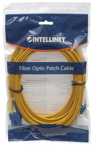 Cables or Connectors for Audio and Video Equipment Intellinet Fibre Optic Patch Cable, OS2, LC/SC, 5m, Yellow, Duplex, Single-Mode, 9/125 µm, LSZH, Fiber, Lifetime Warranty, Polybag