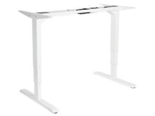 Desks For Gamers Equip ERGO Electric Sit-Stand Desk Frame, Dual Motor, White