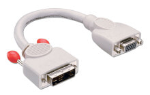 Cables & Interconnects Lindy DVI-A/VGA FM cable, 0.2m VGA (D-Sub) Grey